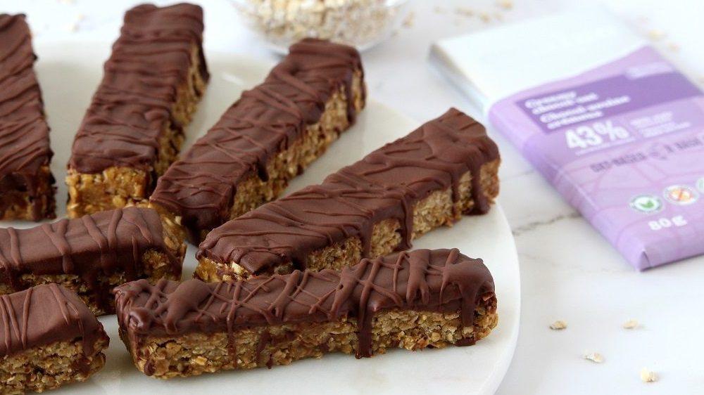 No Bake Vegan Oats Chocolate Bars